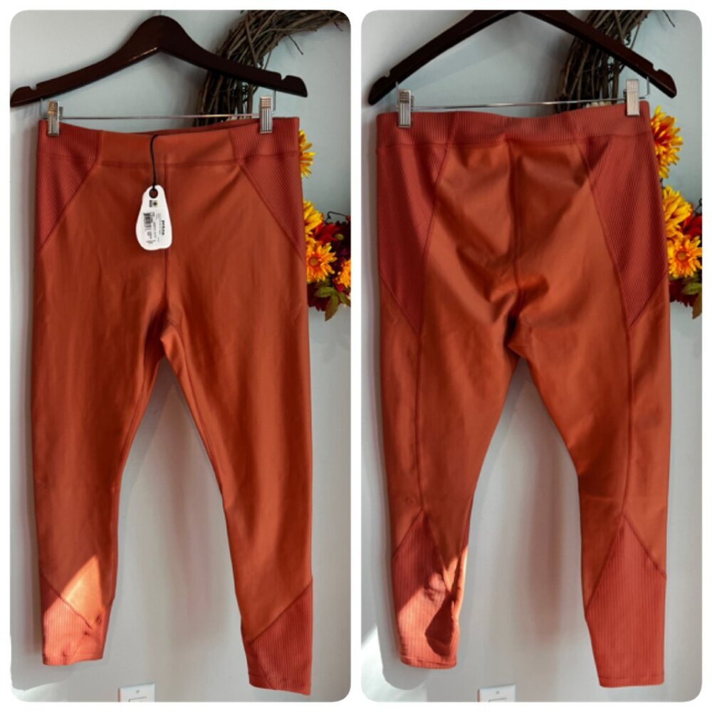 Prana Rust Orange Athletic Leggings